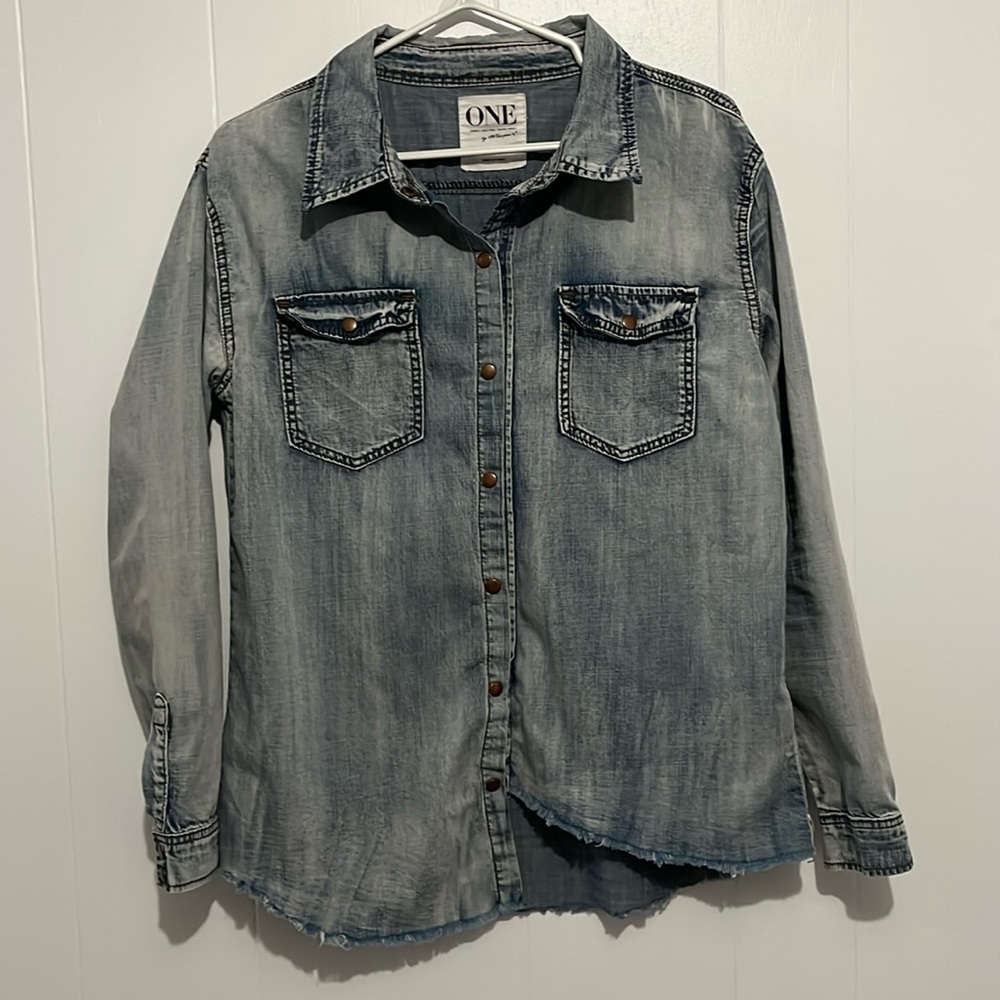 One Teaspoon Denim Top XS